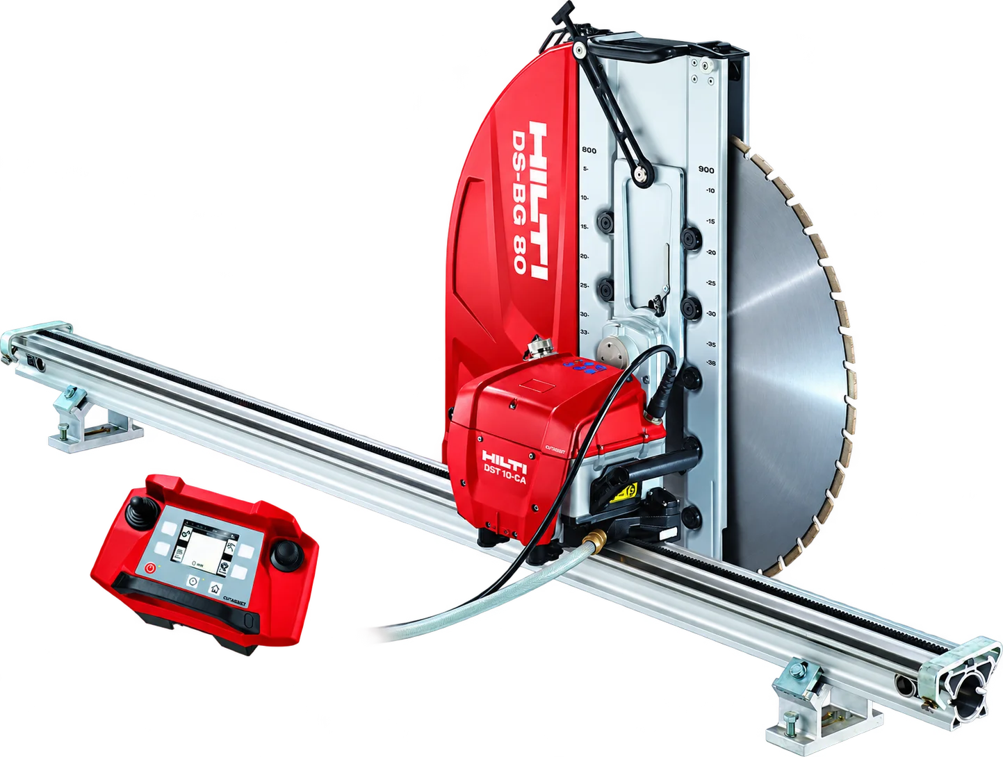 Hilti zidna testera sa šinom i dijamantskim diskom za rezanje armiranog betona